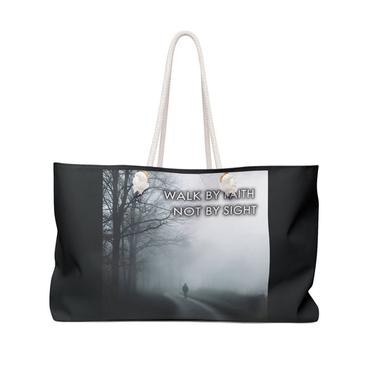 Spiritual Journey-Inspirational Weekender Bag - Faith Journey Tote, Spiritual Travel Bag, Gift for Christian Women, Retreat Bag, Church Accessory