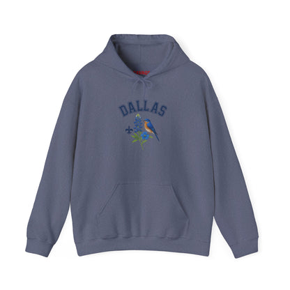 DALLAS Unisex Hoodie – Cozy Sweatshirt, Casual Travel Souvenir, Relaxed Streetwear Gift for Nature & City Lovers