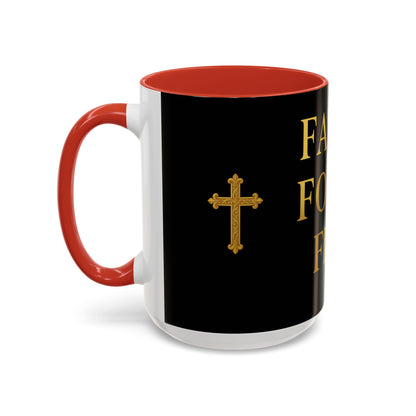 Faith-Inspired Coffee Mug - Motivational Black Mug for Daily Inspiration, Gift for Christians, Office Decor, Home Beverage