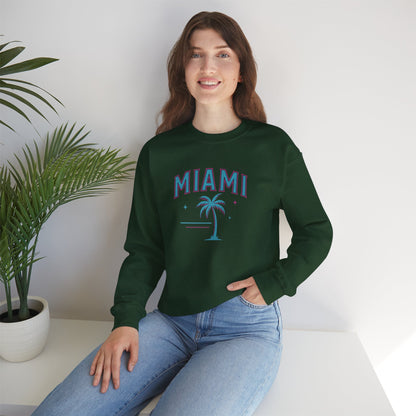 RAVAGE Miami City Vibe Unisex Crewneck Sweatshirt