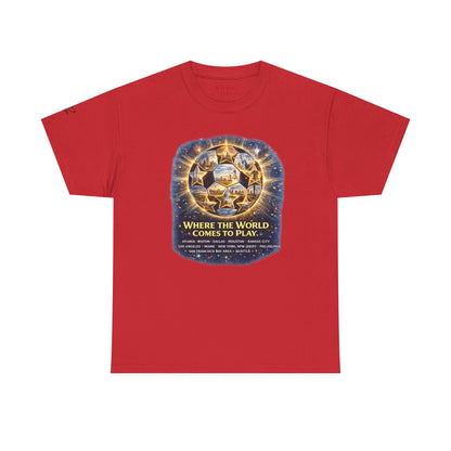 World Cup 2022 T-Shirt — "Where the World Comes to Play"