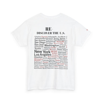 RE-DISCOVERVER the U.S. Unisex Heavy Cotton Tee