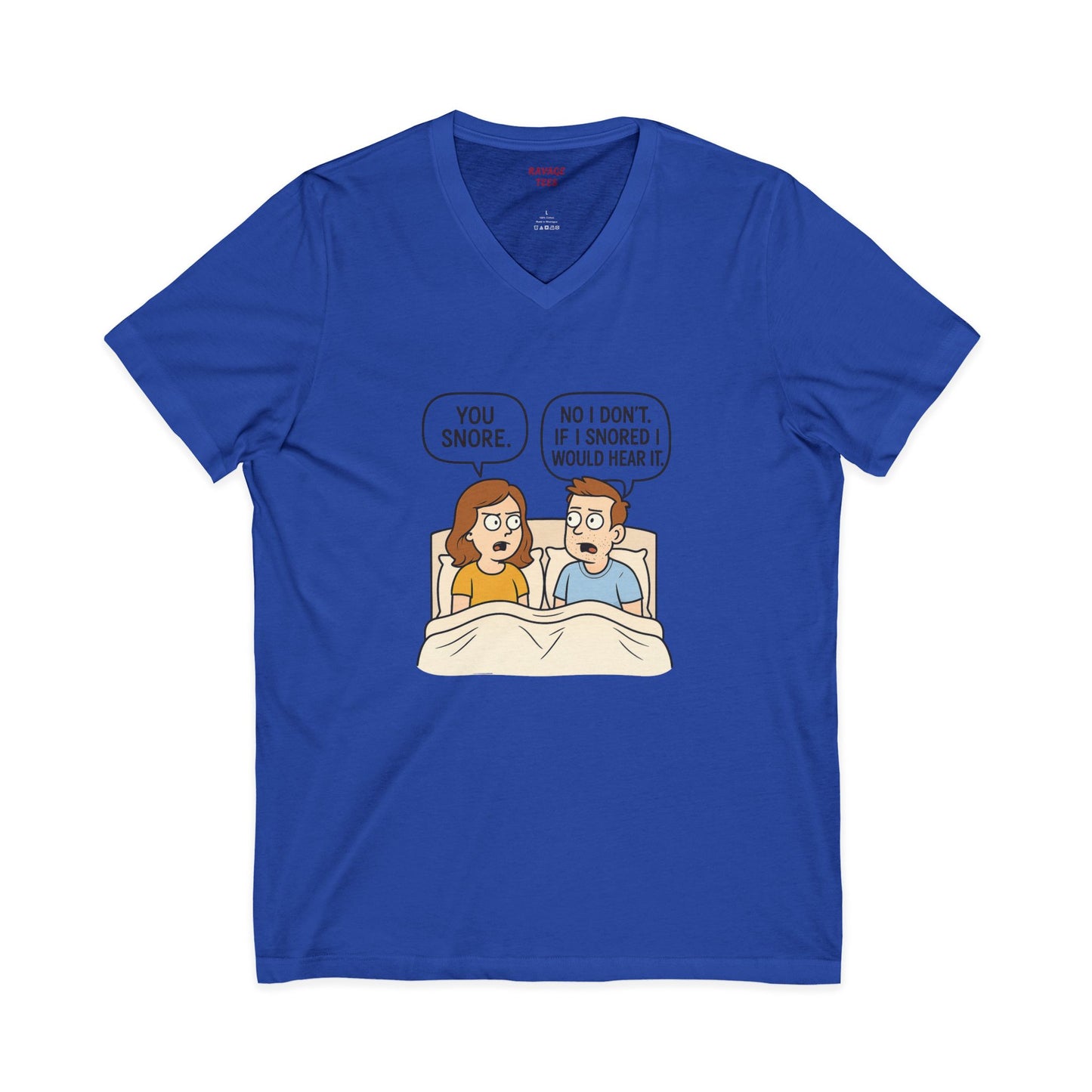 Unisex Comfortable T-Shirt, Humorous Sleepwear, Gift for Couples, Quirky Bedtime Shirt, Relationship Humor