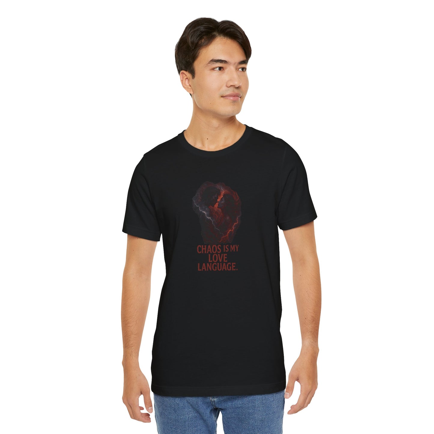 Chaos Love Language Tee: Bold, Dark Aesthetic Statement Shirt