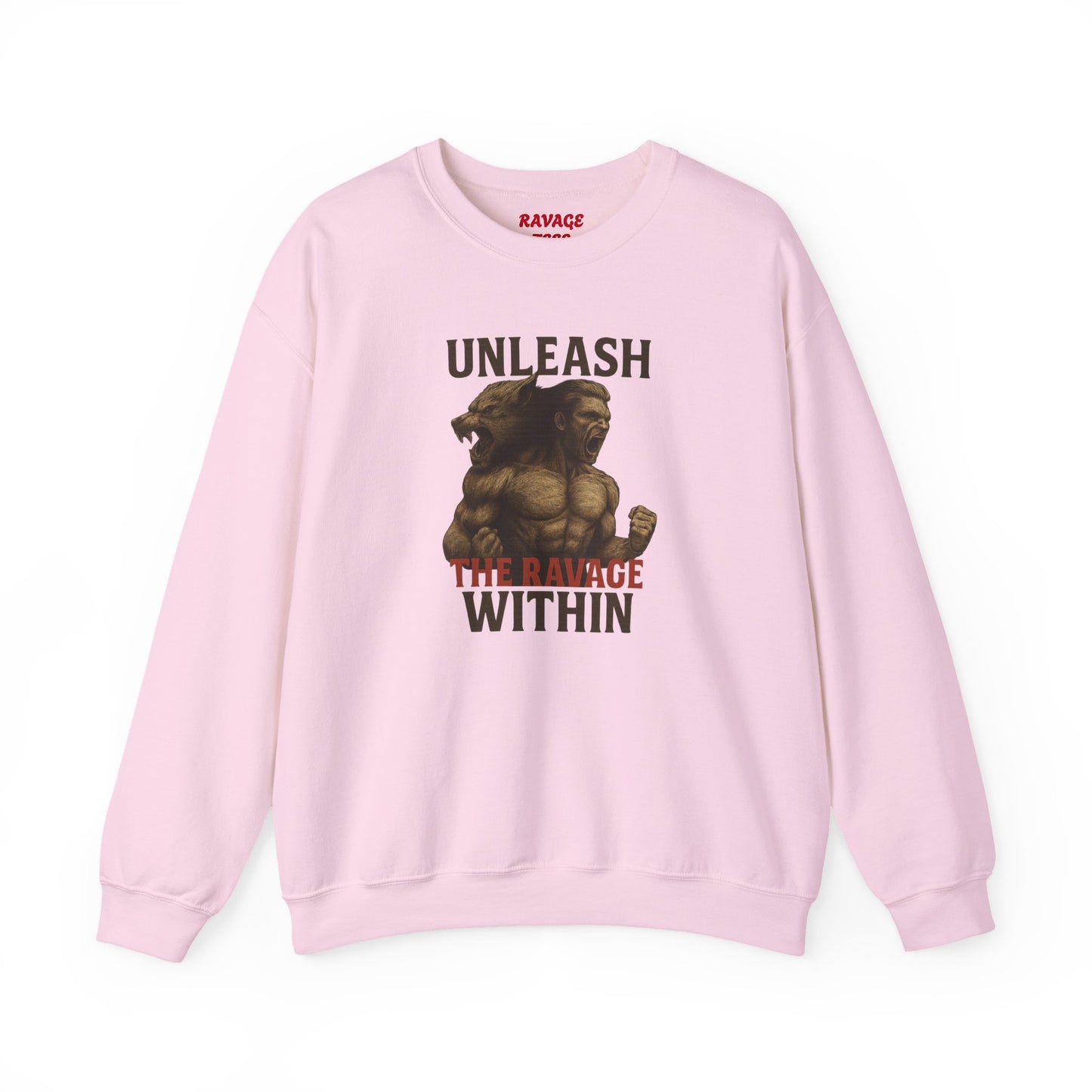 Unleash the Ravage Within  – Unisex French Terry Sweatshirt, Cozy Fall Casual Wear, Gamer Gift, Comfortable Everyday Apparel
