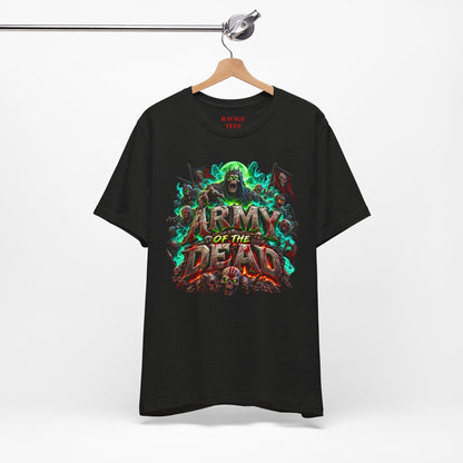 Army of the Dead Graphic T-Shirt – Neon Zombie Horror Tee
