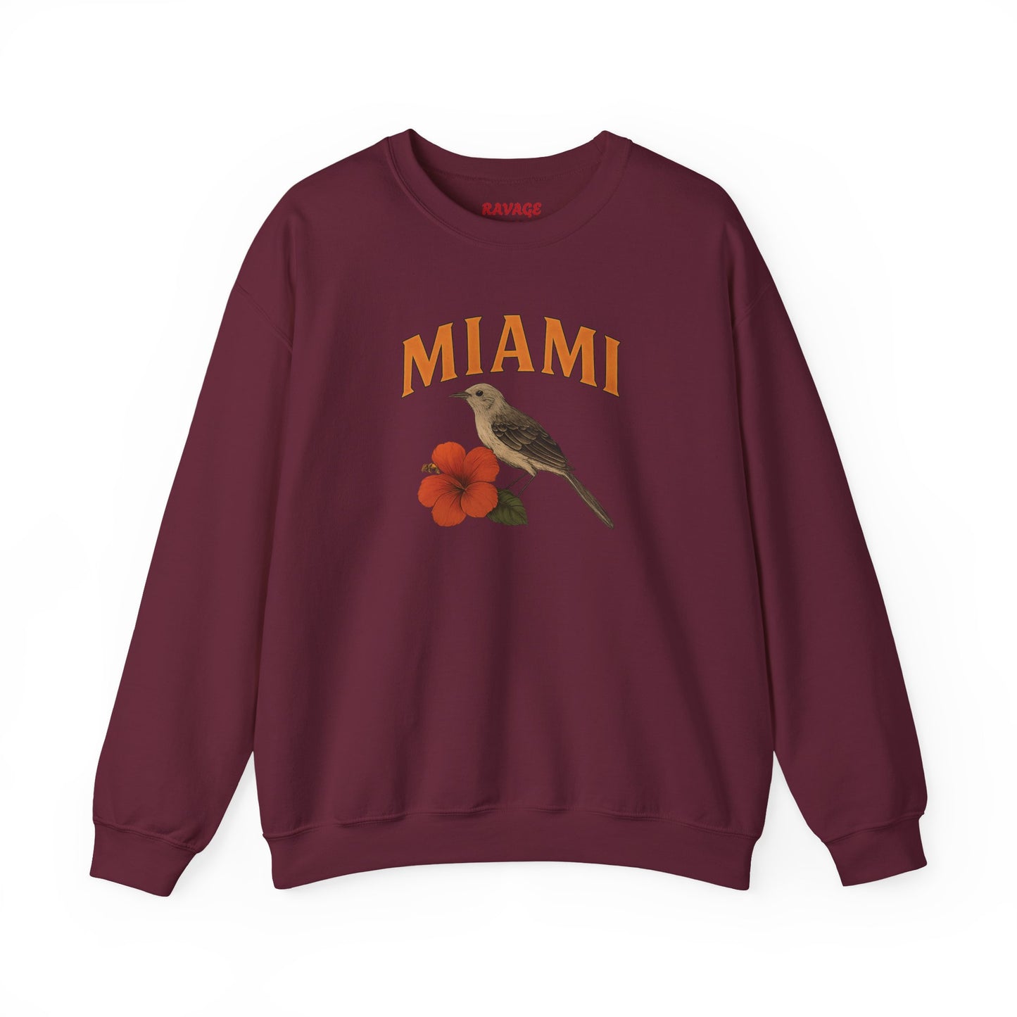 RAVAGE Miami's City Vibe Unisex Crewneck Sweatshirt-Cozy Street Gear