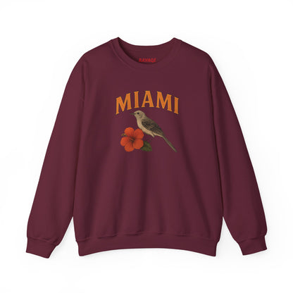 RAVAGE Miami's City Vibe Unisex Crewneck Sweatshirt-Cozy Street Gear