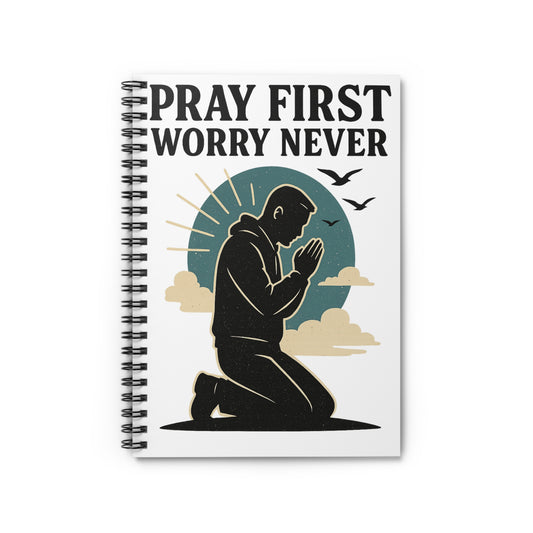 PRAY FIRST WORRY NEVER Inspirational Spiral Notebook - 'Pray First Worry Never' Motif, Perfect Gift for Students, Journal Lovers, Faith-based Decor, Back to [...]