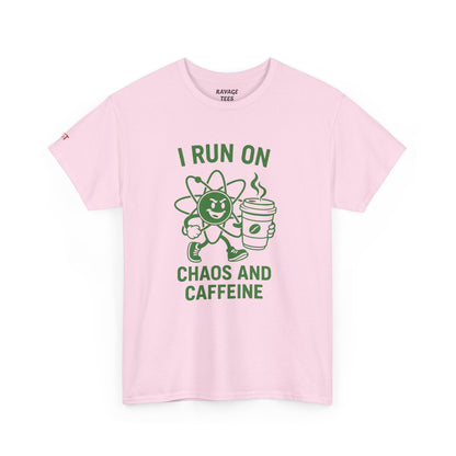 Caffeine Chaos Tee - Fun Unisex Shirt for Coffee Lovers