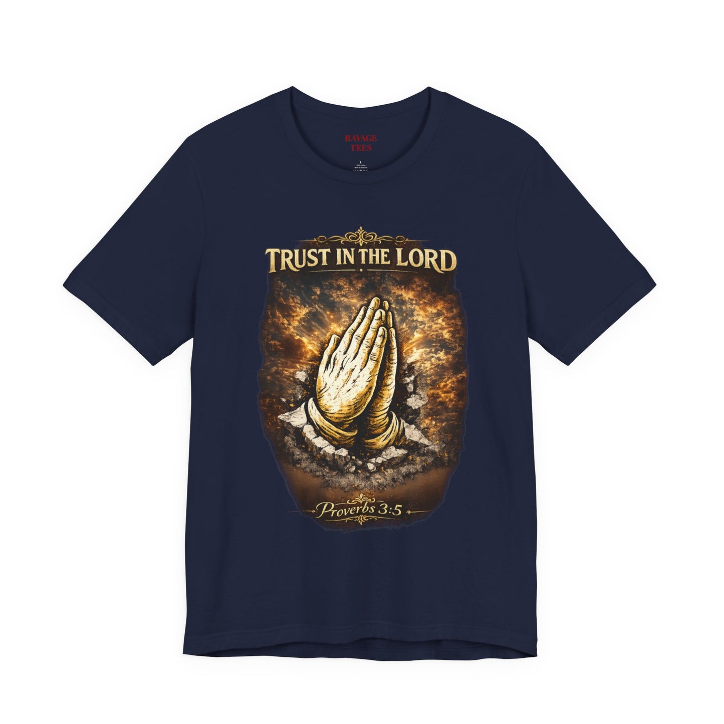 Trust in the Lord Praying Hands Tee (Proverbs 3:5)