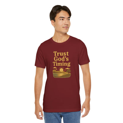 Unisex Inspirational Tee - Trust God's Timing, Relaxed Fit T-Shirt, Motivational Shirt for Everyday Wear, Plus Size Available, Gifts [...]