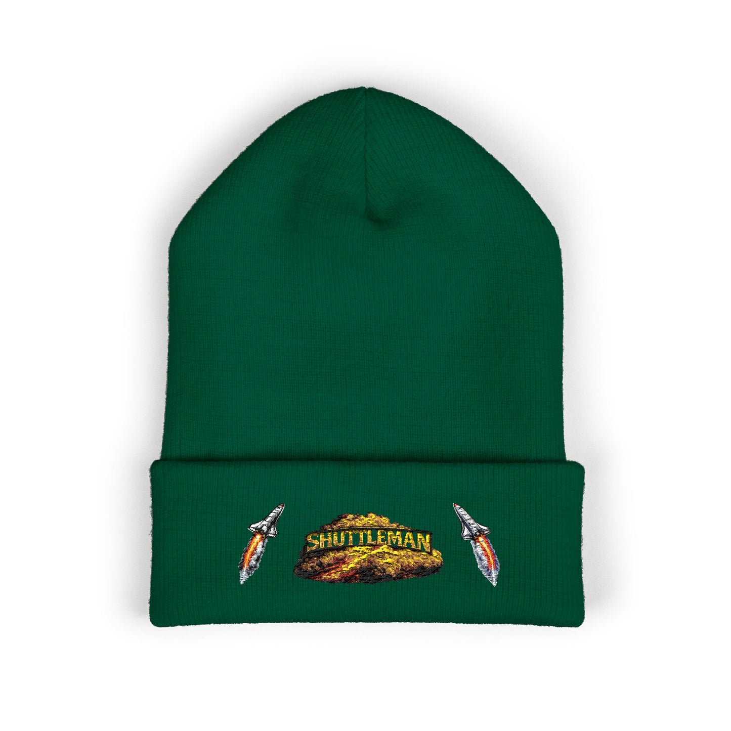 Shutt1eman Embroidered Beanie-- Cuffed Hat