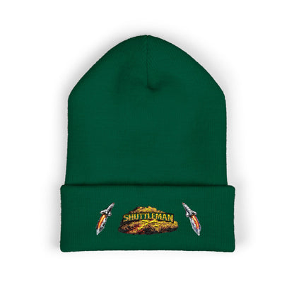 Shutt1eman Embroidered Beanie-- Cuffed Hat