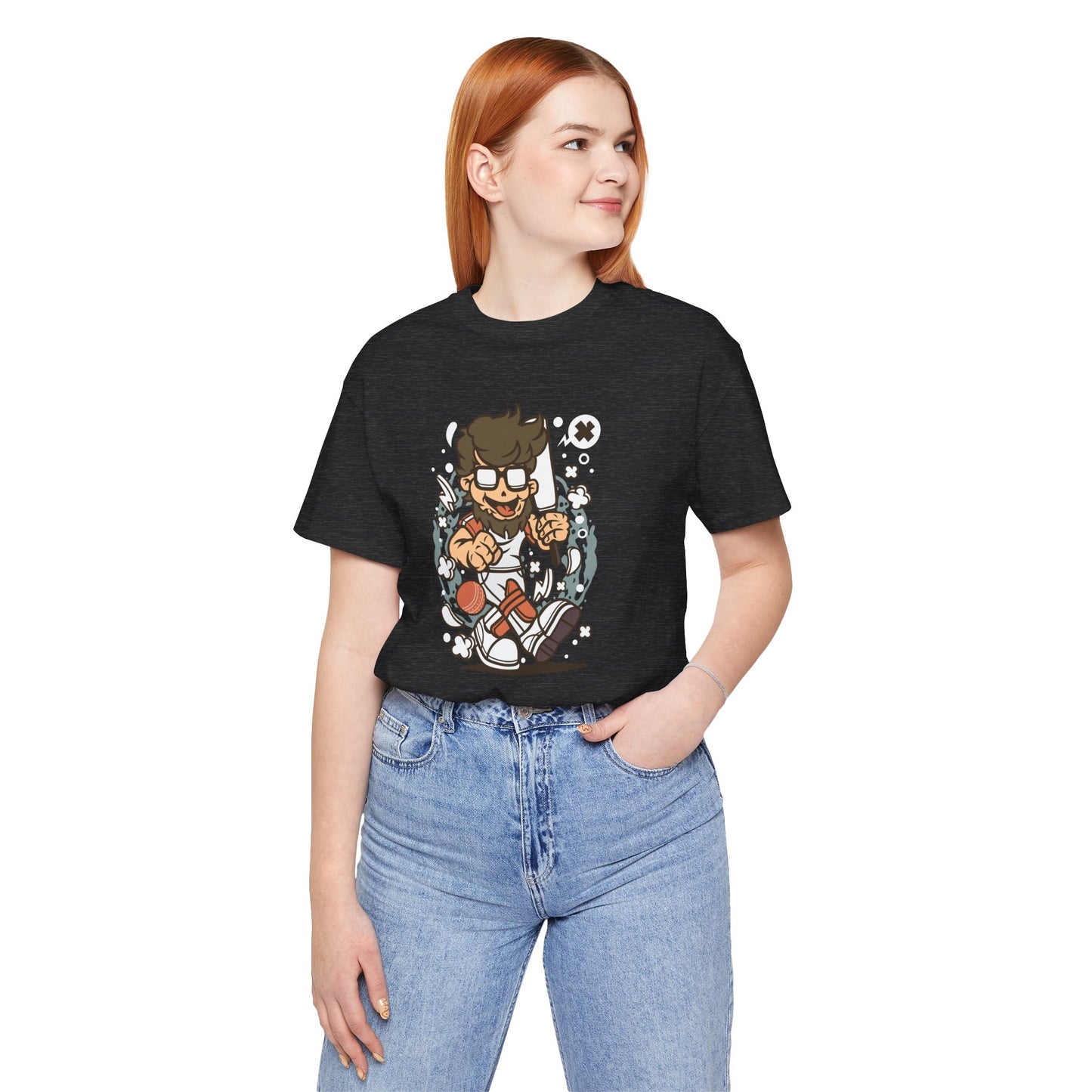 Retro Gamer Cartoon Character Tee