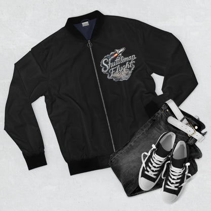 Shuttleman of Flight' Rocket Graphic Men's Bomber