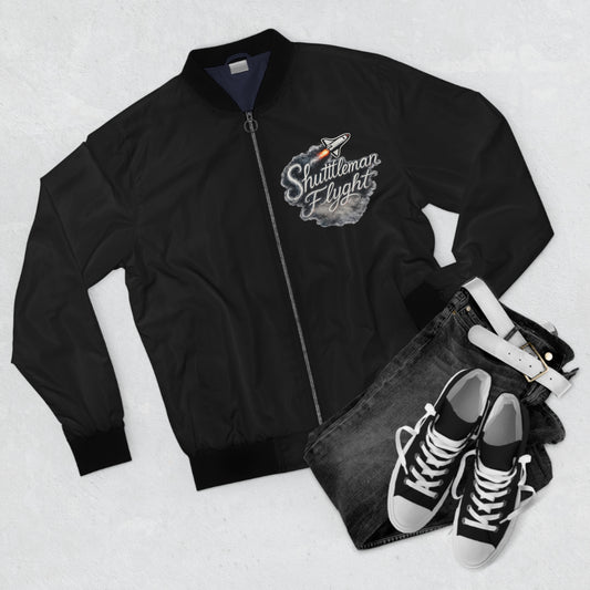 Shuttleman of Flight' Rocket Graphic Men's Bomber