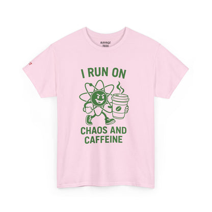 Caffeine Chaos Tee - Fun Unisex Shirt for Coffee Lovers, Casual Wear, Gift for Coffee Enthusiasts, Trendy Graphic T-Shirt, Everyday Style