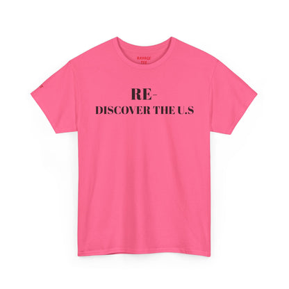 RE-DISCOVERVER the U.S. Unisex Heavy Cotton Tee