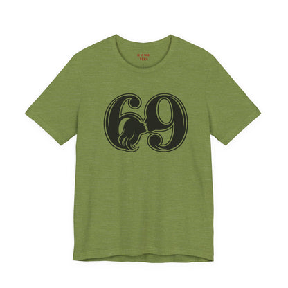 69 Retro Swirl Number Tee