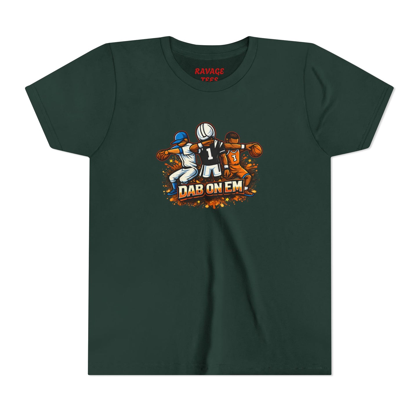 Youth Football Tee - 'Dab On Em' Kids Sports T-Shirt