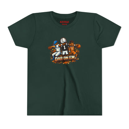 Youth Football Tee - 'Dab On Em' Kids Sports T-Shirt
