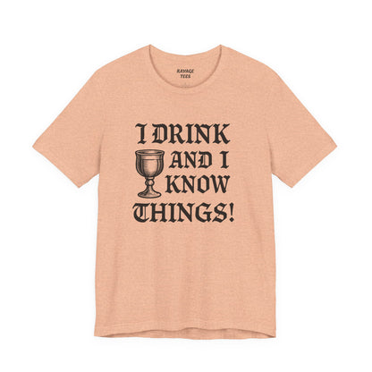 Funny Drinking Quotes Tee | Unisex Party T-Shirt | Alcohol Humor
