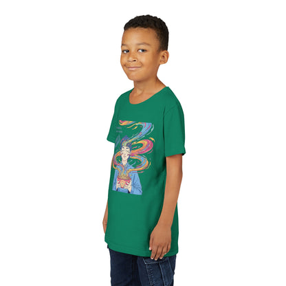 Vibes & Noodles Youth Tee, Cute Kid's T-Shirt, Fun Graphic Tee, Colorful Short Sleeve Shirt, Gift for Kids, Summer Outfit