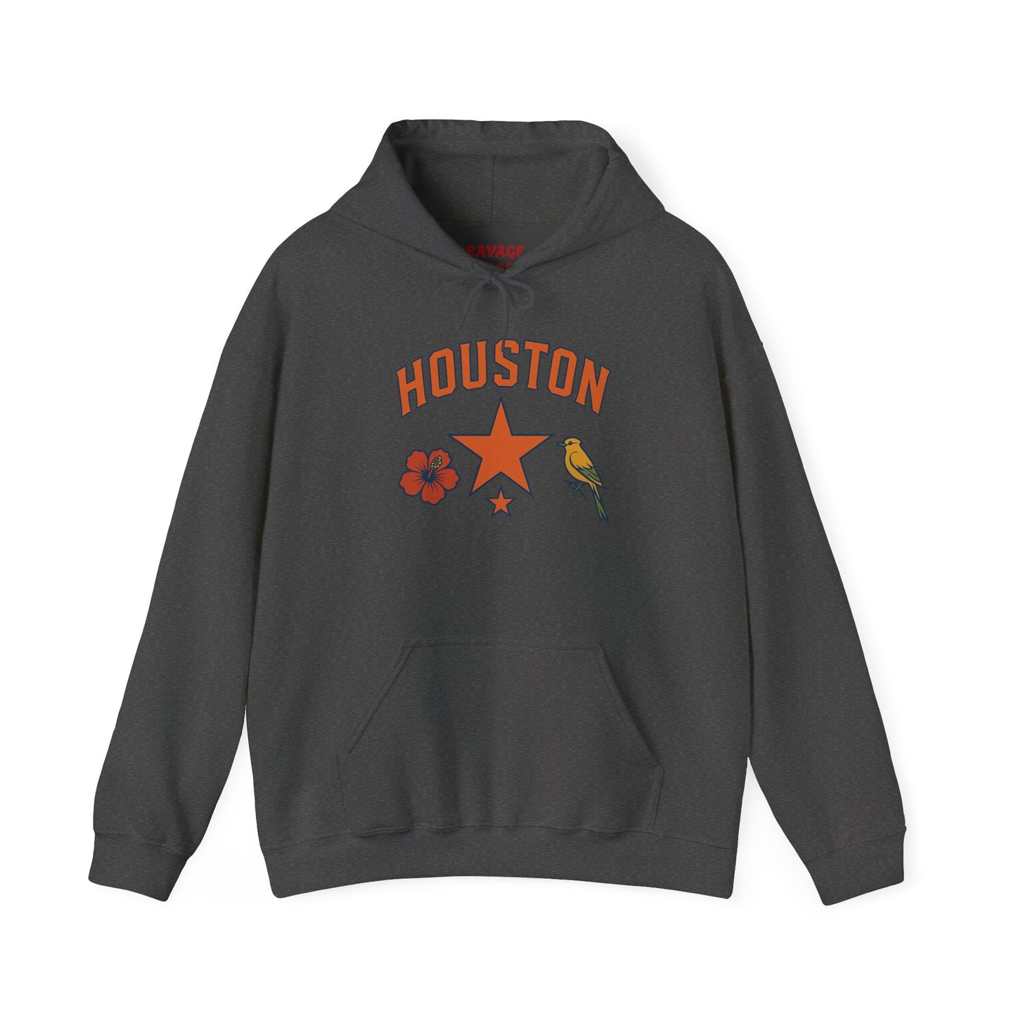 RAVAGE "HOUSTON" Vintage Hoodie | Retro Style Hooded Sweatshirt
