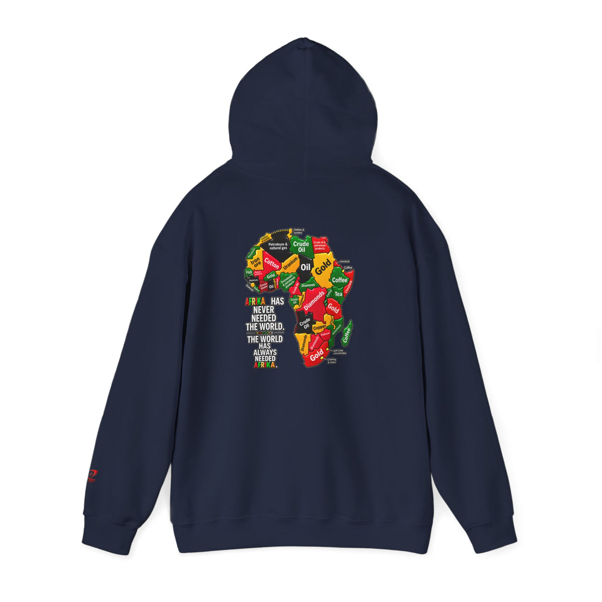 Afrika Map Hoodie – African Pride Pullover Sweatshirt
