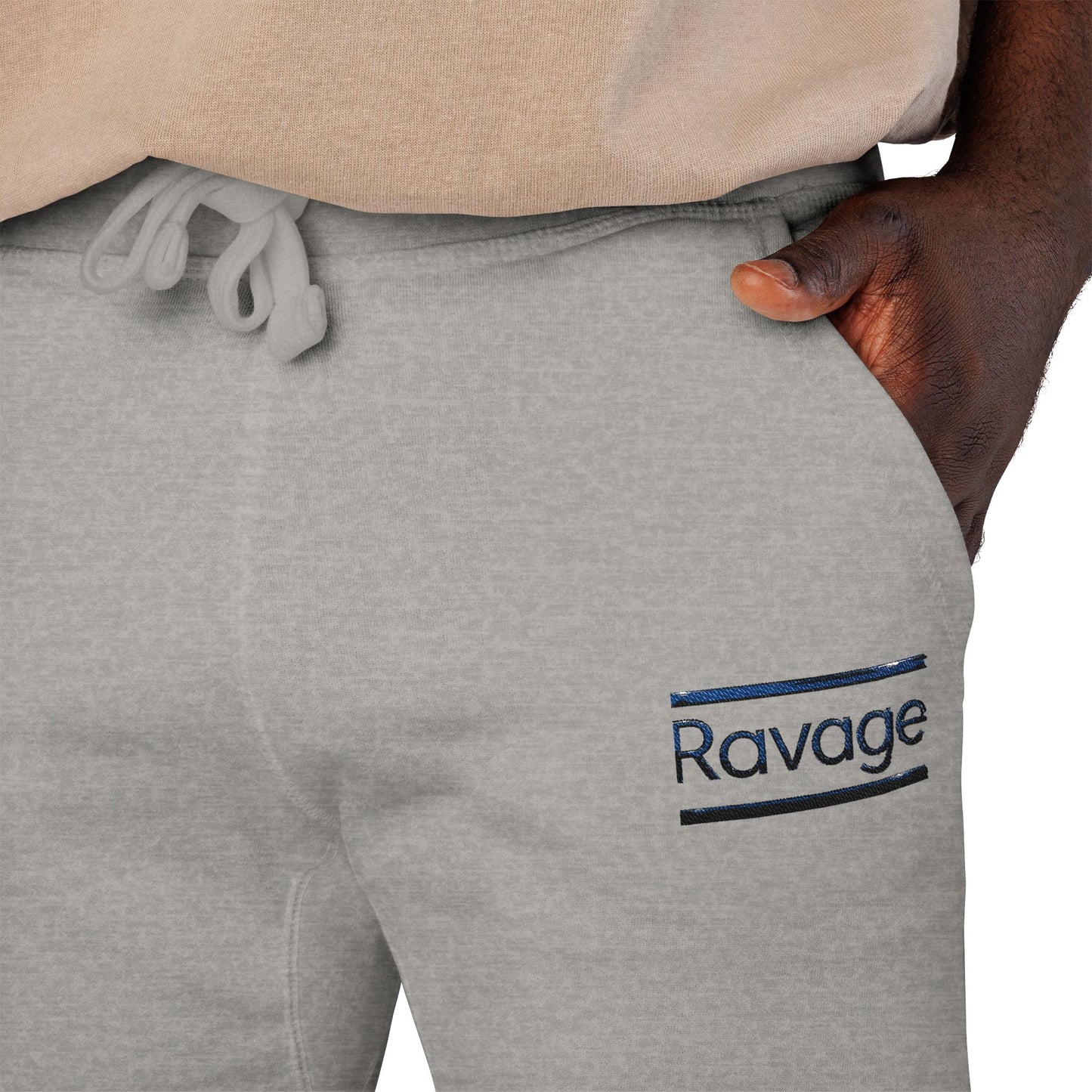Ravage Embroidered Fleece Sweatpants — Cozy Joggers