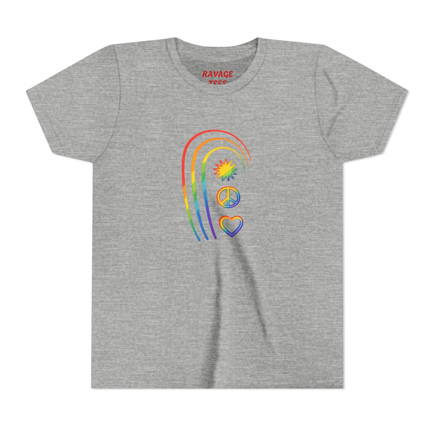 Youth Rainbow Peace & Love Tee