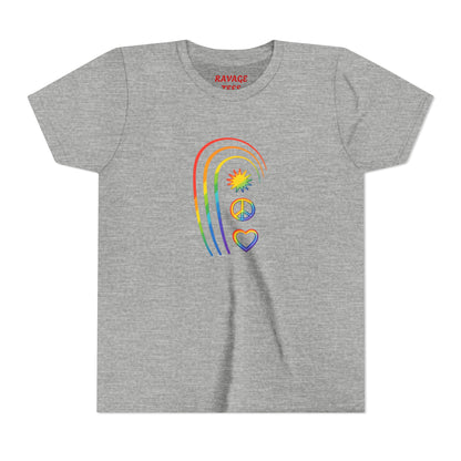 Youth Rainbow Peace & Love Tee