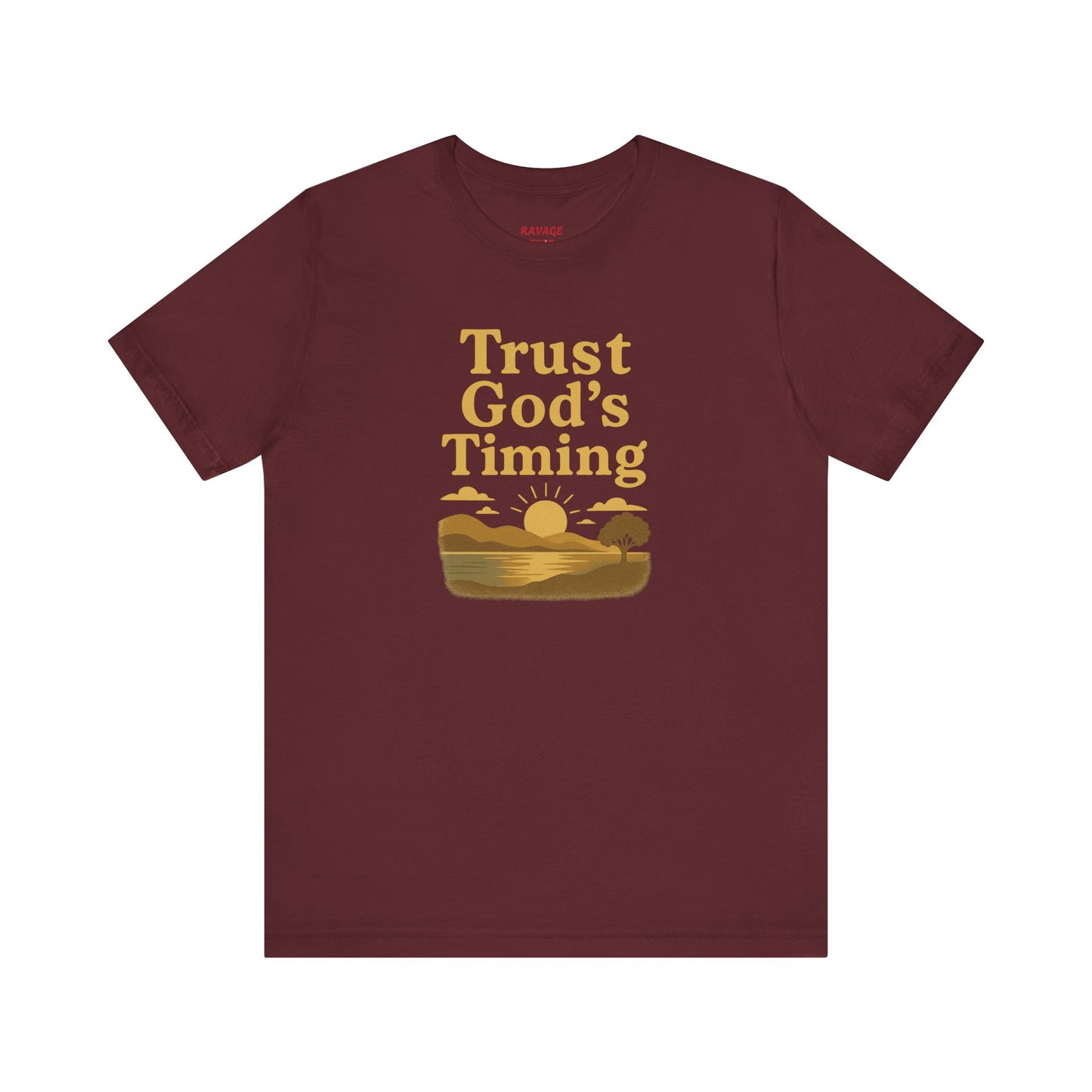 Unisex Inspirational Tee - Trust God's Timing, Relaxed Fit T-Shirt, Motivational Shirt for Everyday Wear, Plus Size Available, Gifts [...]