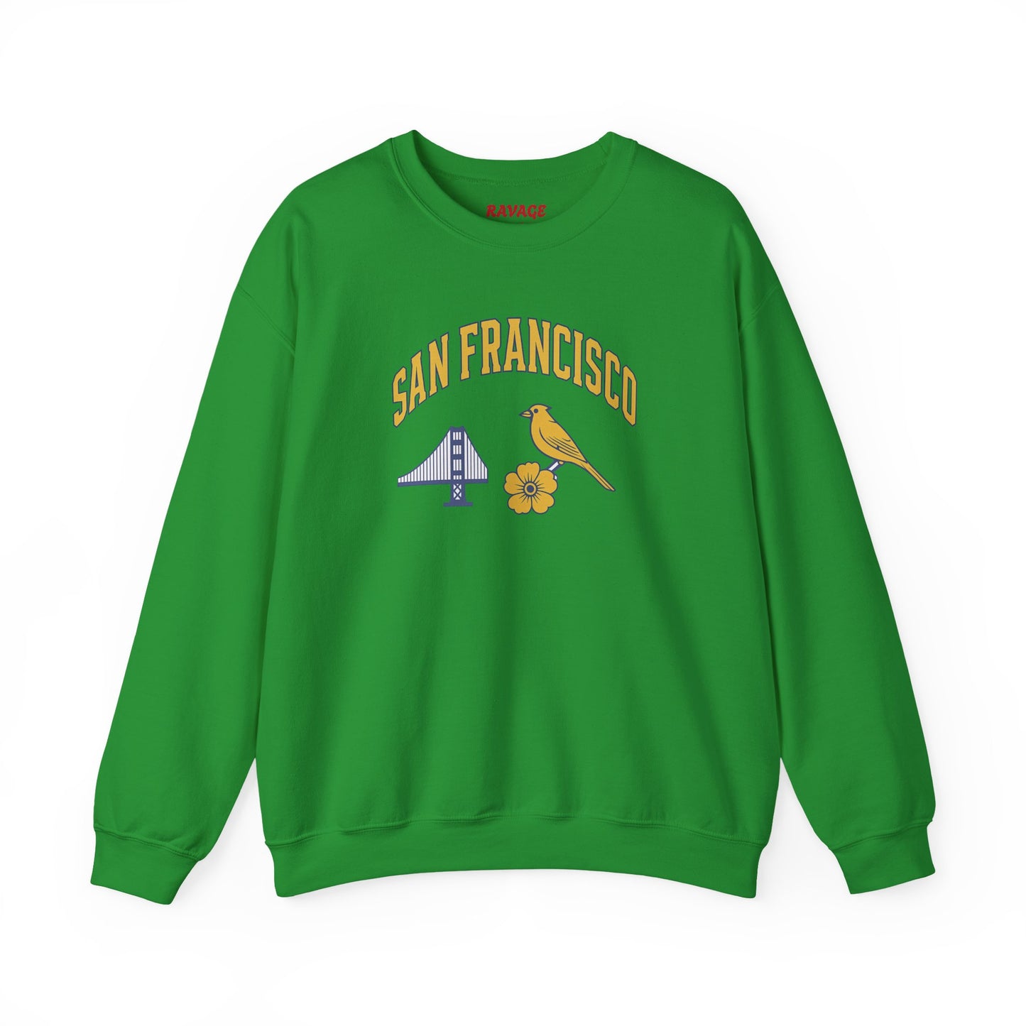 RAVAGE San Francisco - City Vibe Sweatshirt | Unisex Cardinal Crewneck, Cozy Fall Fashion, Casual Wear, Bird Lover Gift Idea
