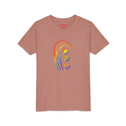 Youth Rainbow Peace & Love Tee