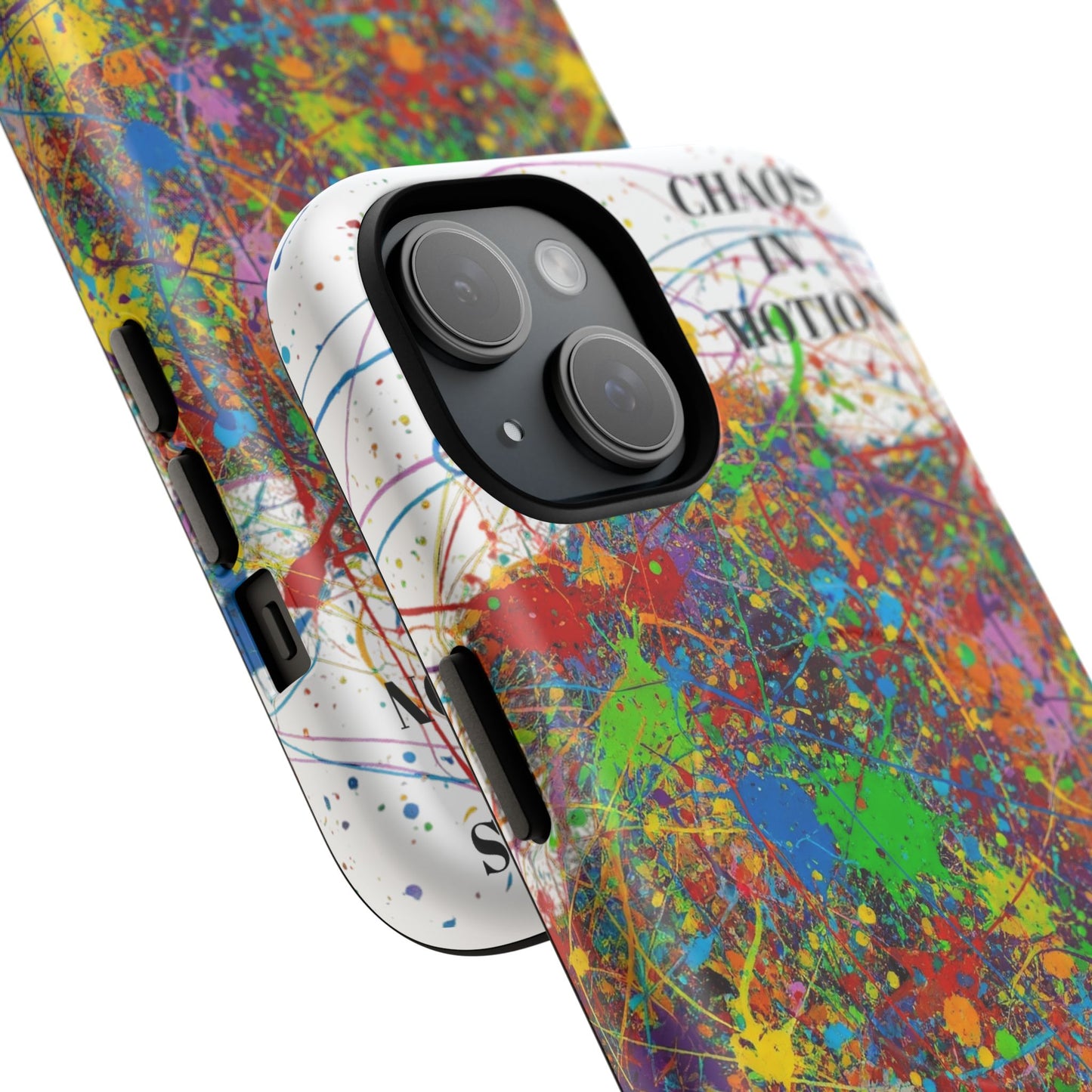 Vibrant Tough Phone Case with Abstract Design – Chaos in Motion Phone Case