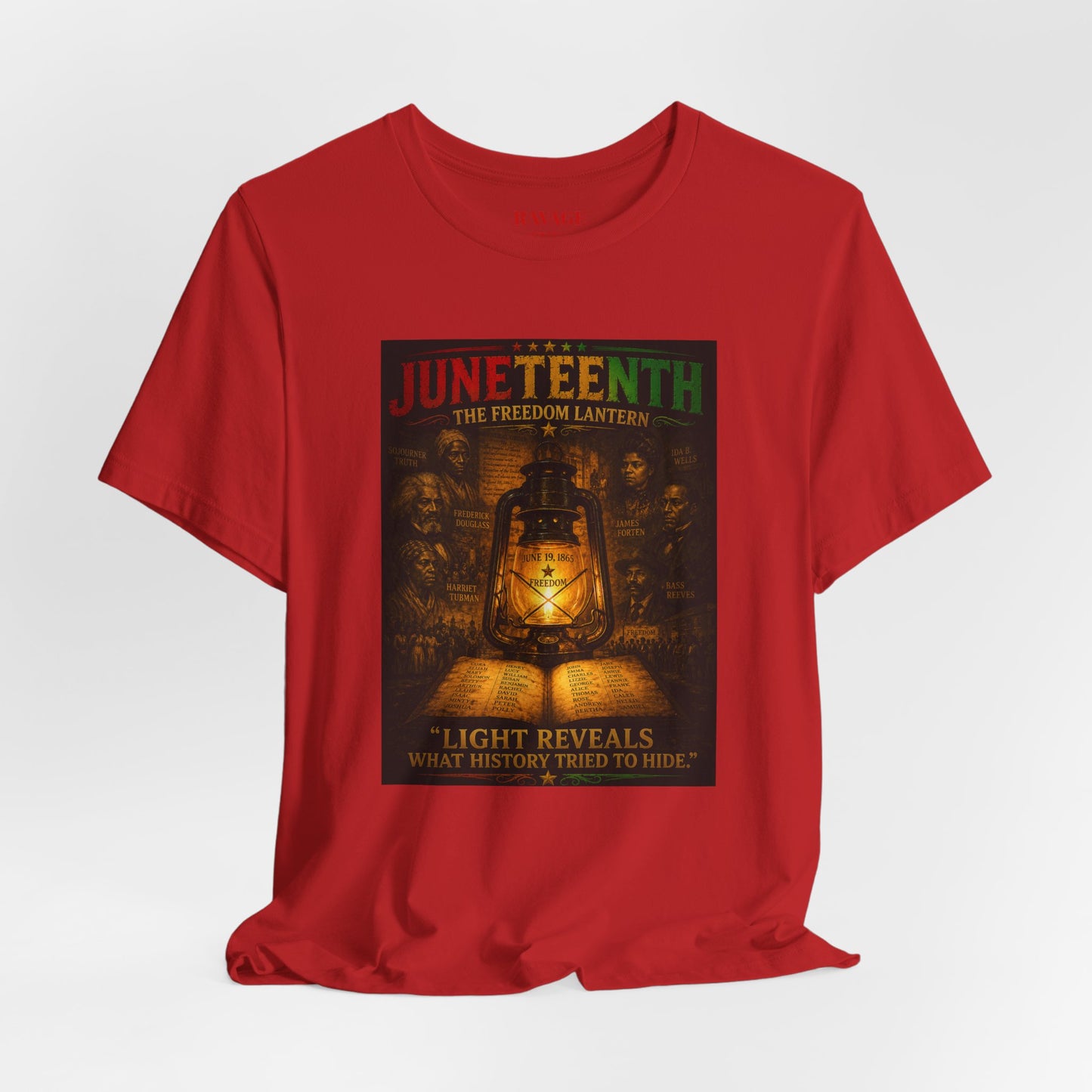Juneteenth Lantern T-Shirt – "Light Reveals What History Tried to Hide"