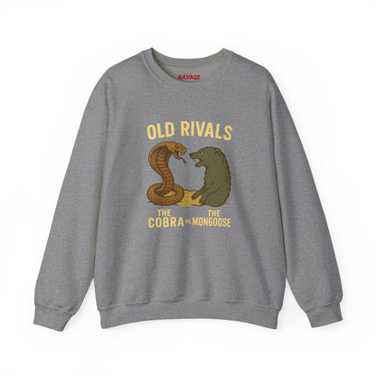 Combat Crewneck Sweatshirt | Old Rivals Cobra vs Mongoose Sweatshirt | Unisex Holiday Gift | Cozy Casual Wear | Perfect for Fans