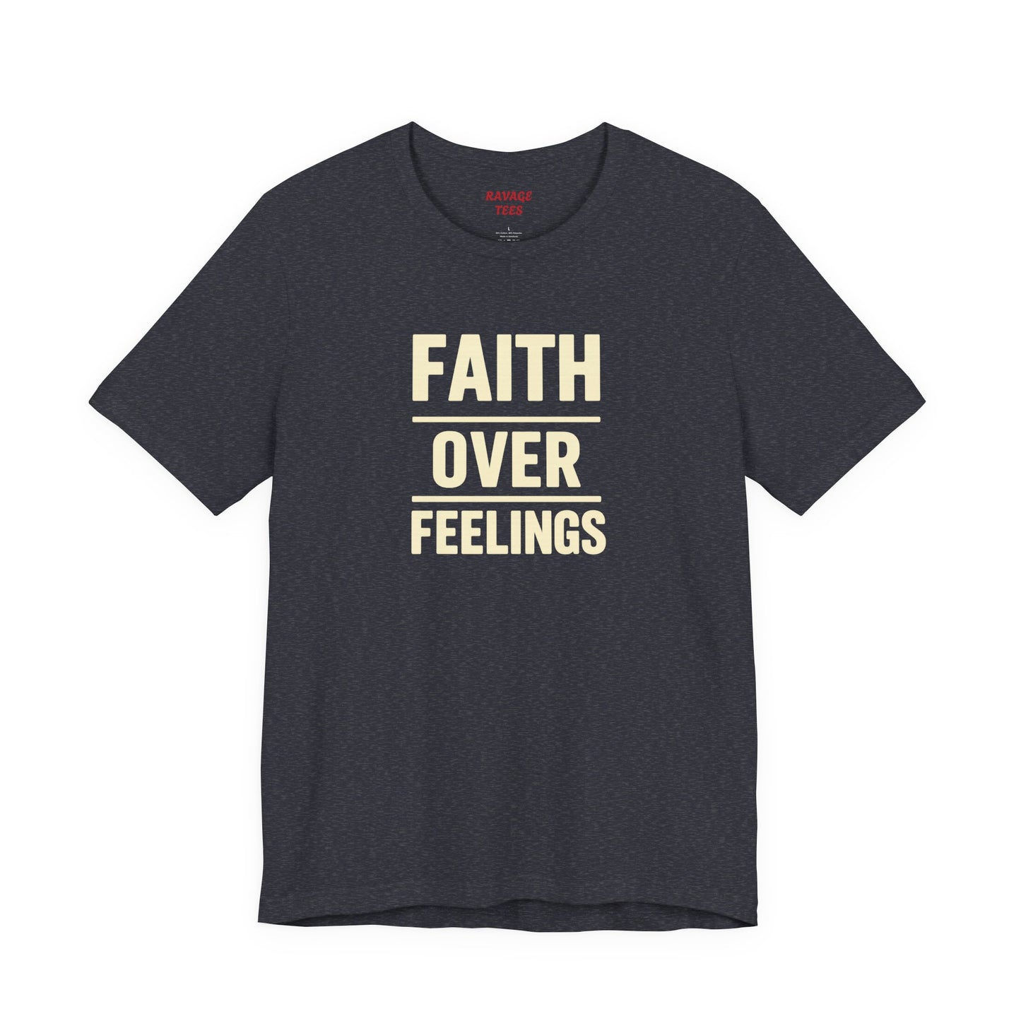 Faith Over Feelings Tee - Inspiring Unisex Short Sleeve Shirt for Everyday Comfort, Motivational Gift, Casual Wear, Spiritual Apparel, [...]