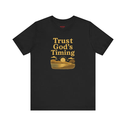 Unisex Inspirational Tee - Trust God's Timing, Relaxed Fit T-Shirt, Motivational Shirt for Everyday Wear, Plus Size Available, Gifts [...]