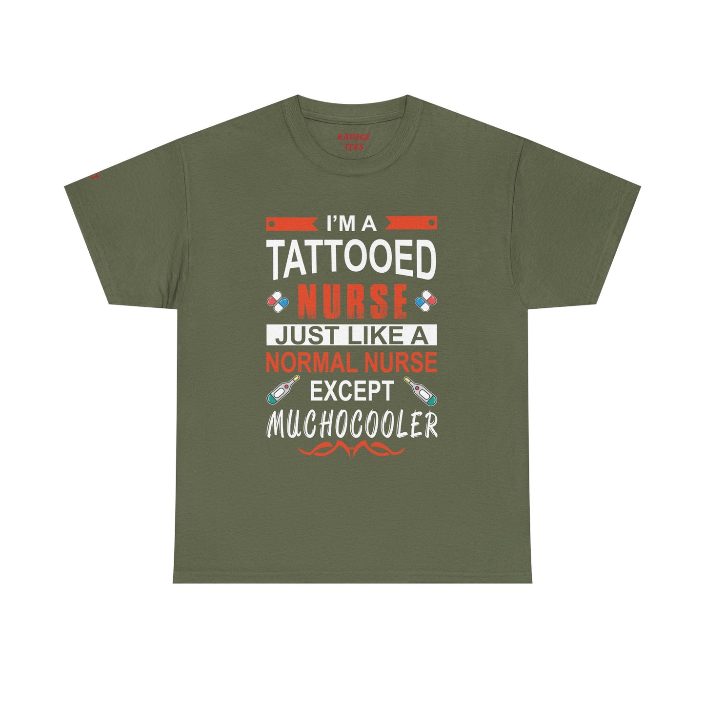 Tattooed Nurse Tee - Unisex Cotton Shirt for Nurse Appreciation, Medical Humor Tee, Fun [...]