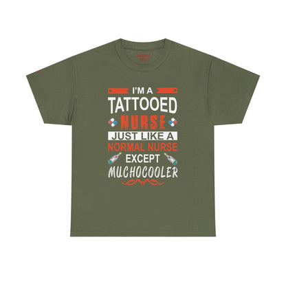 Tattooed Nurse Tee - Unisex Cotton Shirt for Nurse Appreciation, Medical Humor Tee, Fun [...]
