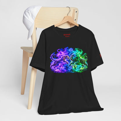 Neon Nebula Predator Clash Graphic Tee
