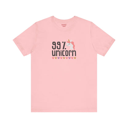 99% Unicorn Tee: Funny, Whimsical Graphic T-Shirt for All Ages