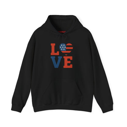 Unisex Hooded Sweatshirt with 'LOVE' Design - Cozy Gift for Friends, Valentine's Day, Casual Wear, Relaxation, Everyday Use