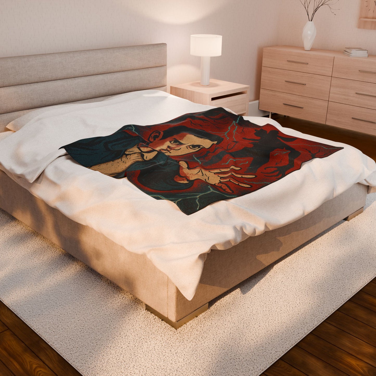 Stranger Vibes Velveteen Plush Blanket