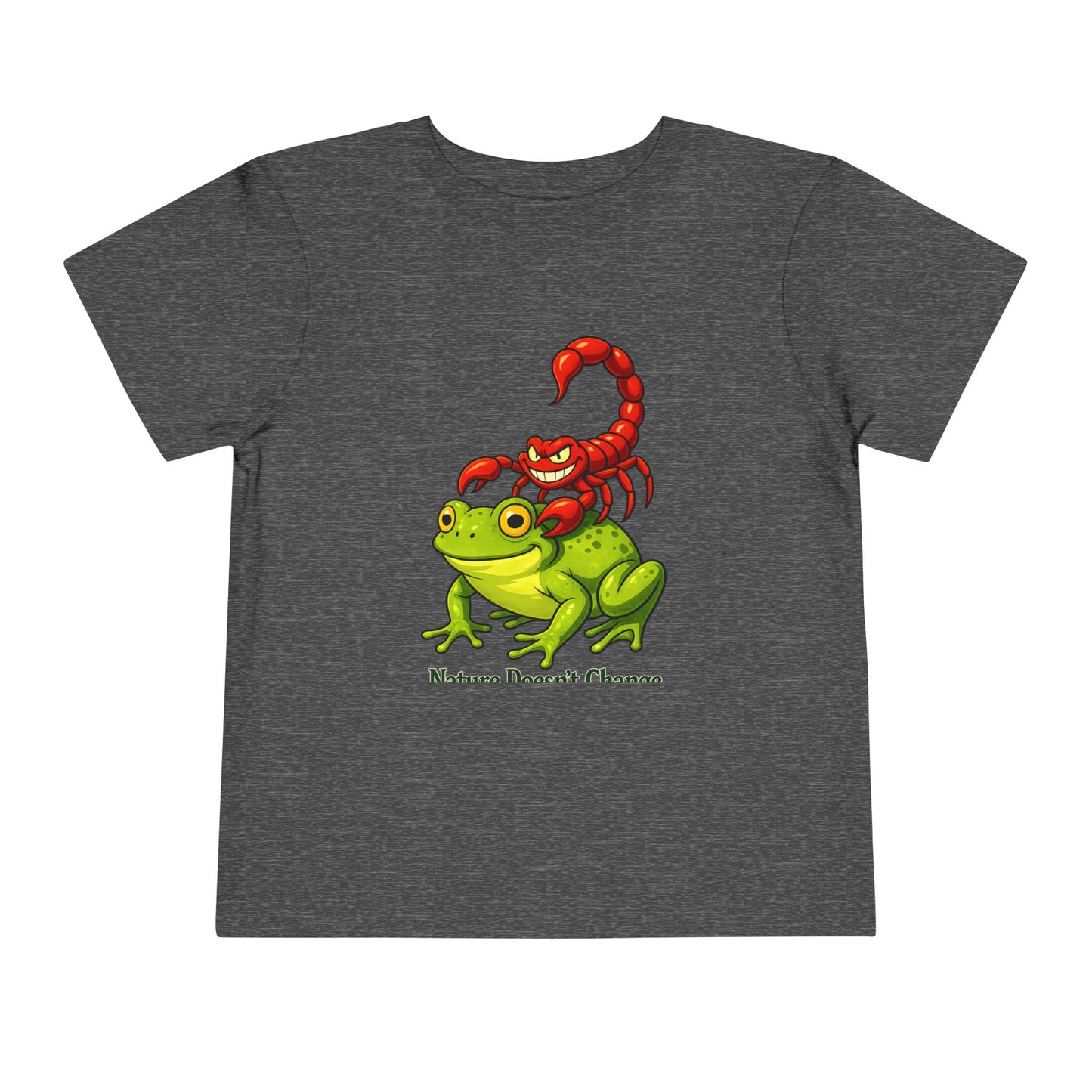 Toddler Tee - Cute Frog Riding Scorpion Graphic