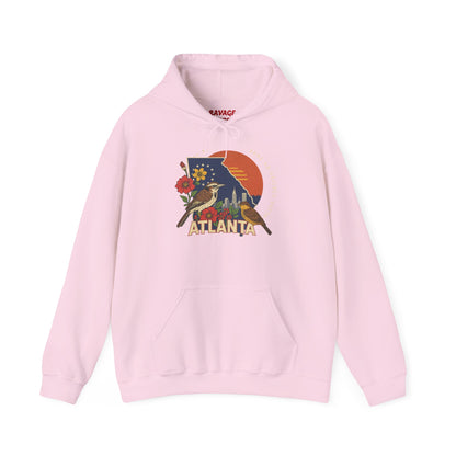 Atlanta Vintage Hoodie | Retro Style Hooded Sweatshirt, Cozy Fall & Winter Wear, Travel Gift for Atlanta Lovers