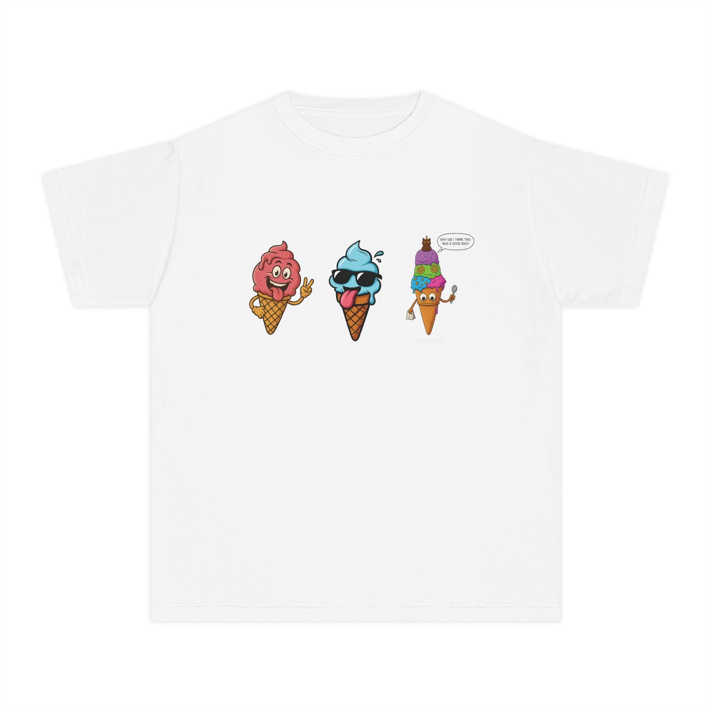 Cool Ice Cream Youth Tee: Fun Midweight Summer T-Shir